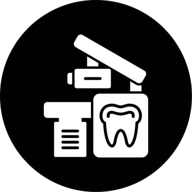 Diş simgesi vektör illüstrasyonu