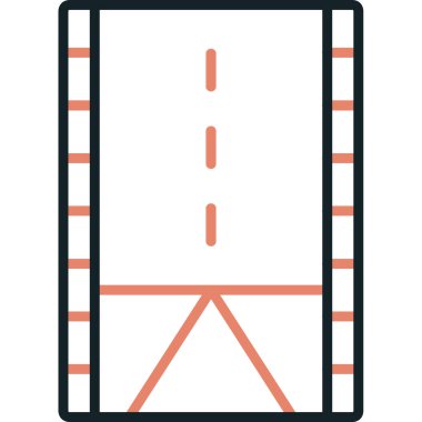 Yol simgesi vektör illüstrasyonu