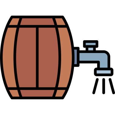 fıçı bira fıçısı simgesi