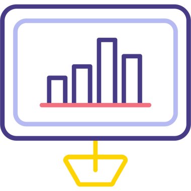 Grafik. Web simgesi basit illüstrasyon