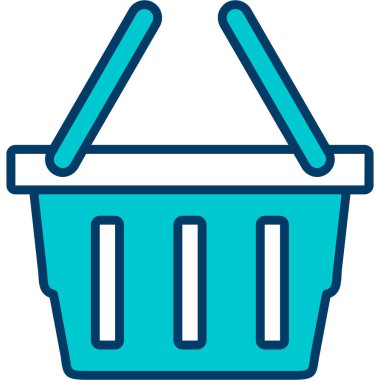 Sepet alışveriş simgesi - taslak biçimi