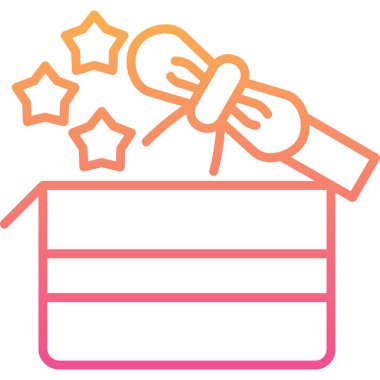 hediye simgesi vektör illüstrasyonu