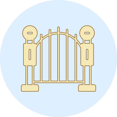 Şeffaf bir arkaplanda geçit vektör çizimi. kalite sembolleri ayarlayın. Simge ve grafik tasarımı için vuruş çizgisi.