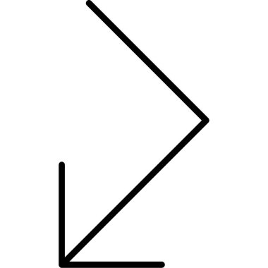 ok simgesi vektör illüstrasyonu