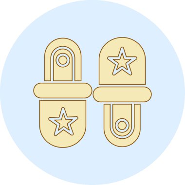 Bir noel simgesinin vektör illüstrasyonu