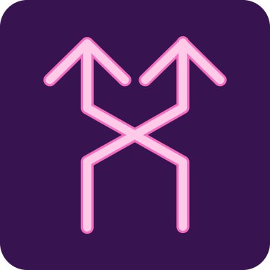 ok simgesi, vektör illüstrasyonu