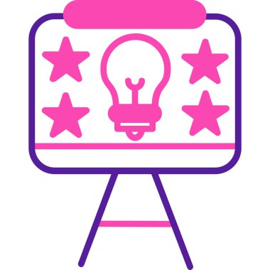 Bir yıldız simgesinin vektör illüstrasyonu