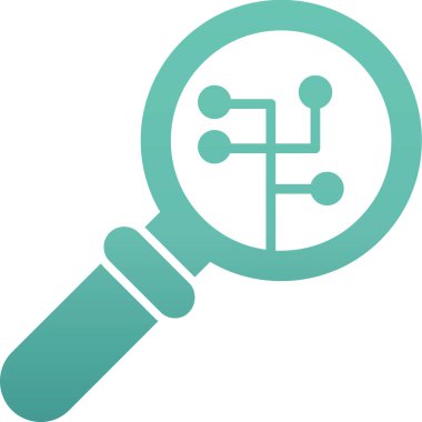 Büyüteçin vektör simgesi