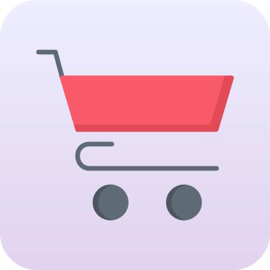 Alışveriş. Web simgesi basit illüstrasyon