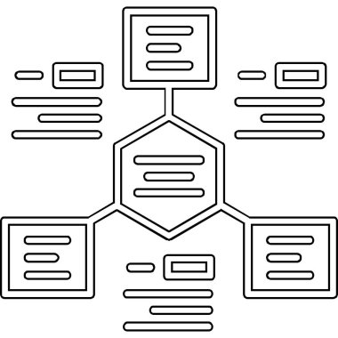 Sunucu. Web simgesi basit illüstrasyon