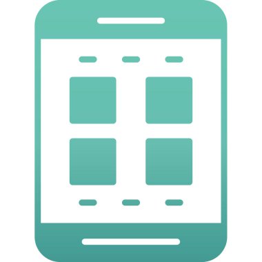 mobil uygulama vektör simgesi