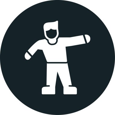 Modern insan simgesinin vektör illüstrasyonu