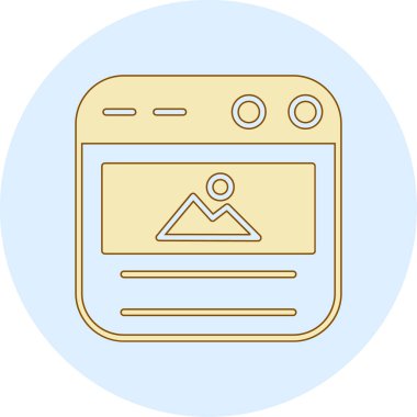 Web simgesi, vektör illüstrasyonu