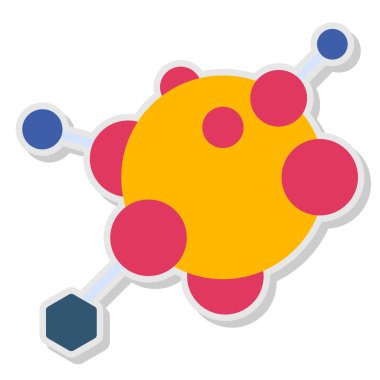 Hormon salgılama vektör simgesi. Basit tasarım