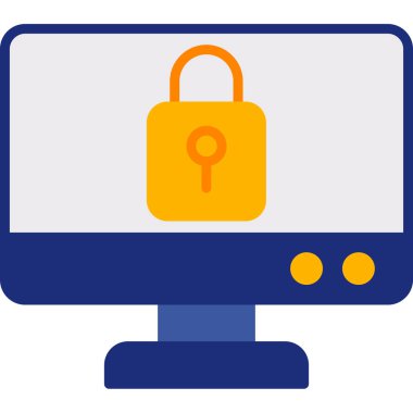 Güvenlik simgesi. vektör illüstrasyonu