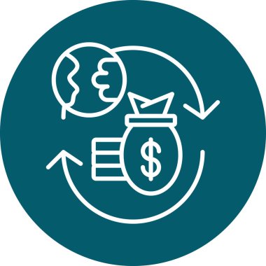 Dolar Simgesi Moda Biçiminde İzole Arkaplan