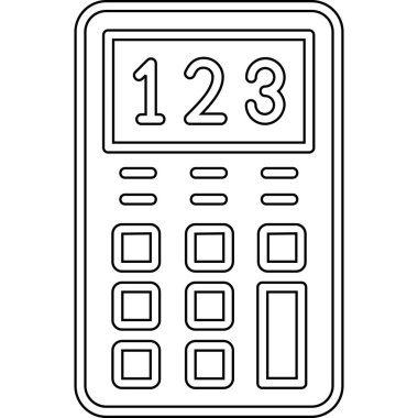 hesaplayıcı matematik simgesi ana hat biçiminde