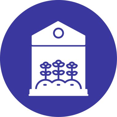 güzel bahçe kabartma vektör simgesi