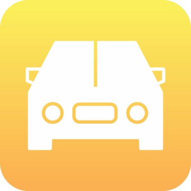 araba simgesi vektör illüstrasyonu