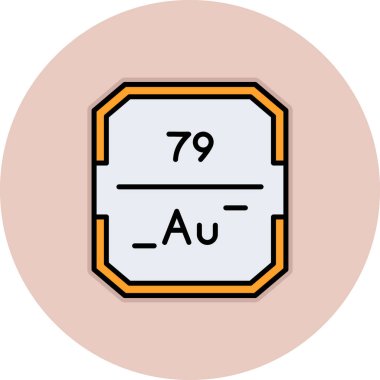 Kimyasal element. Basit tasarım