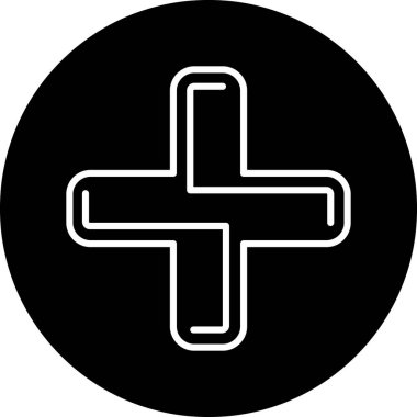 Hıristiyan. Web simgesi basit illüstrasyon