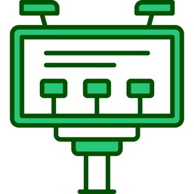 ekran simgesi, vektör illüstrasyonunu izle