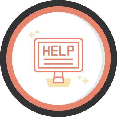 yardım simgesi çizimi