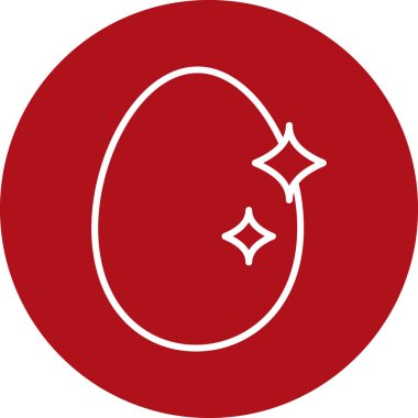 Kırmızı bir yıldız vektör çizim