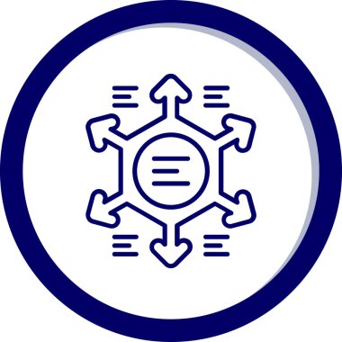 Bir kar tanesi simgesinin vektör çizimi