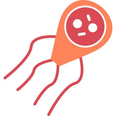 Virüs. Web simgesi basit illüstrasyon