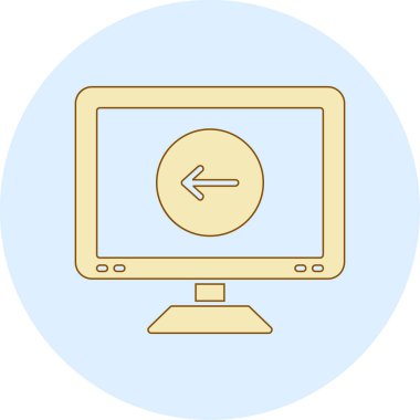 bilgisayar izleyici vektör simgesi