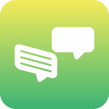 Sohbet simgesinin vektör illüstrasyonu