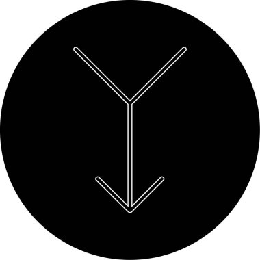 Modern simgenin vektör illüstrasyonu