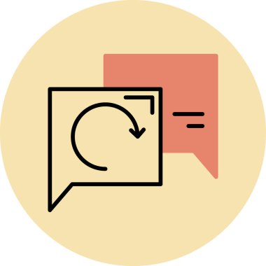 Modern basit simgenin vektör illüstrasyonu