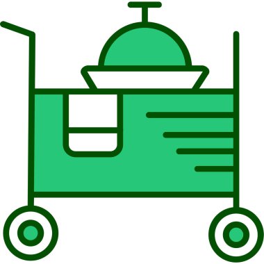 Modern araba simgesinin vektör illüstrasyonu