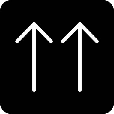 ok yönü simgesi ana hat biçiminde