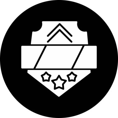 Bir yıldız simgesinin vektör illüstrasyonu