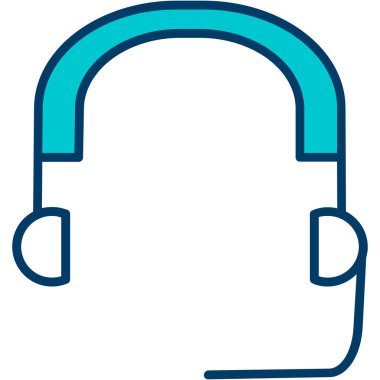 Kulaklık. Web simgesi basit illüstrasyon