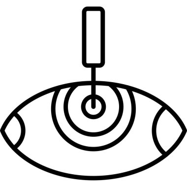 Göz. Web simgesi basit illüstrasyon