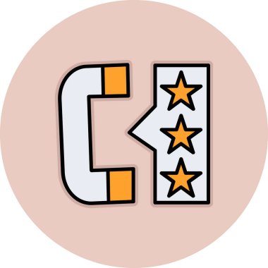 Bir yıldızın vektör illüstrasyonu