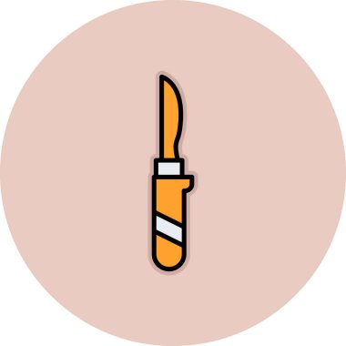 bıçak simgesi modada izole edilmiş arkaplan