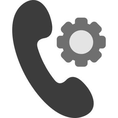 Çağrı merkezi simgesi, basit biçim