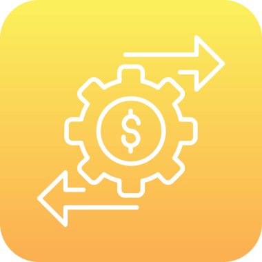 Dolar simgesi, vektör illüstrasyon tasarımı