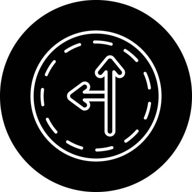 Moda biçimi izole edilmiş arkaplanda yön simgesi