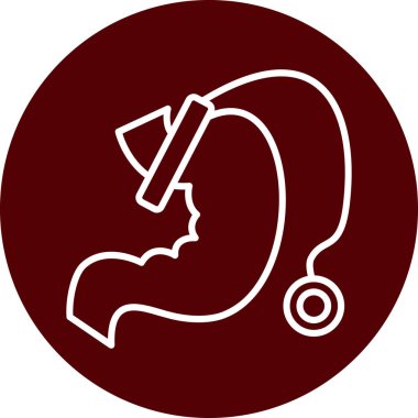 Beyaz arka planda maskeli bir kadının vektör çizimi