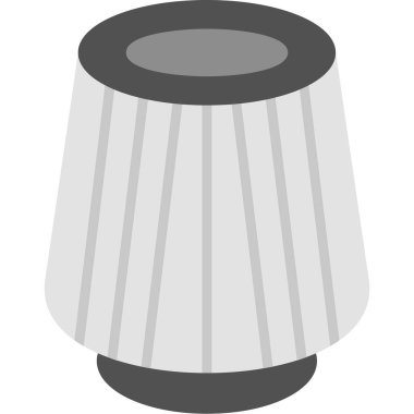 Basit tasarımda boş gri yuvarlak simge