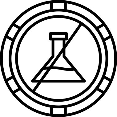 Bilim ve teknoloji çizgisi simgesi.