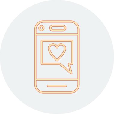 cep telefonu simgesi. Basit resimleme