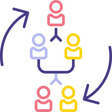 şebeke. Web simgesi basit illüstrasyon