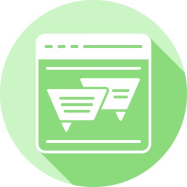 Alışveriş. Web simgesi basit illüstrasyon